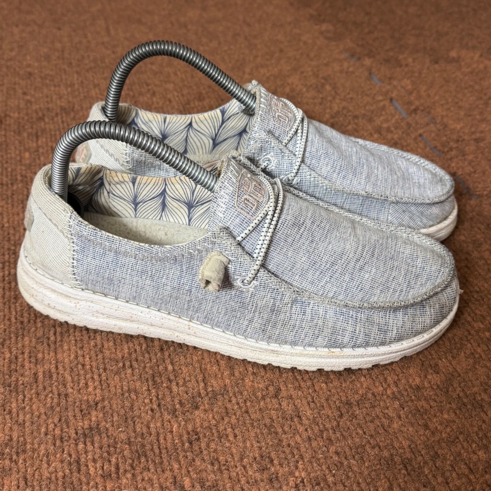 Hey Dude Women's Light Gray Casual Slip-Ons